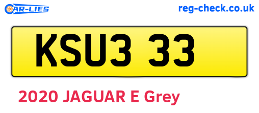 KSU333 are the vehicle registration plates.