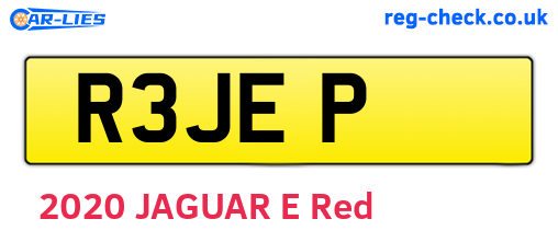 R3JEP are the vehicle registration plates.