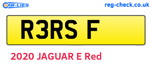 R3RSF are the vehicle registration plates.