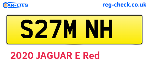 S27MNH are the vehicle registration plates.
