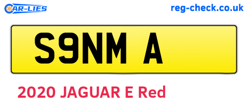 S9NMA are the vehicle registration plates.