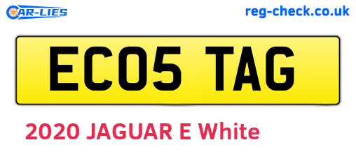 EC05TAG are the vehicle registration plates.