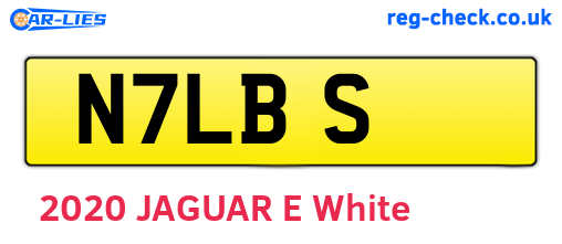 N7LBS are the vehicle registration plates.