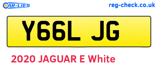 Y66LJG are the vehicle registration plates.