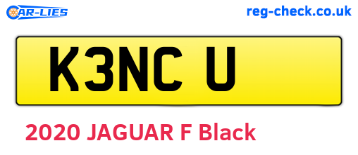 K3NCU are the vehicle registration plates.