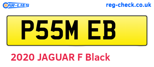 P55MEB are the vehicle registration plates.