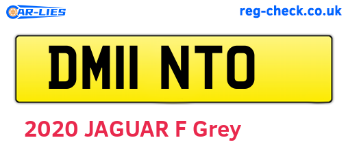 DM11NTO are the vehicle registration plates.