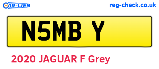 N5MBY are the vehicle registration plates.