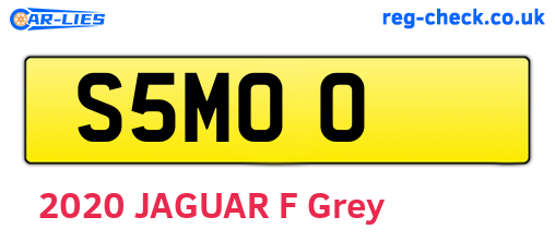 S5MOO are the vehicle registration plates.