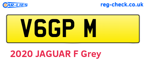 V6GPM are the vehicle registration plates.