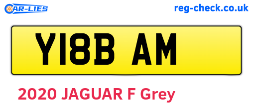 Y18BAM are the vehicle registration plates.