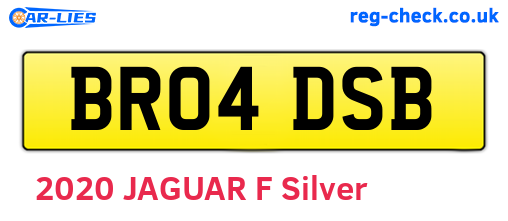 BR04DSB are the vehicle registration plates.