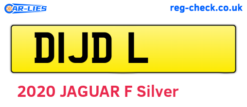 D1JDL are the vehicle registration plates.