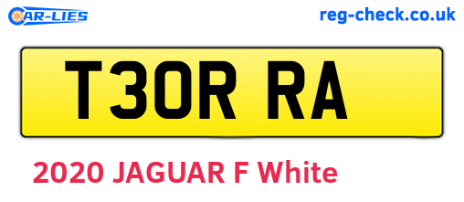 T30RRA are the vehicle registration plates.