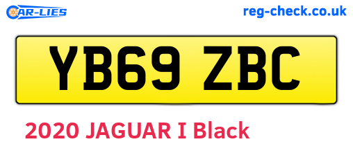 YB69ZBC are the vehicle registration plates.
