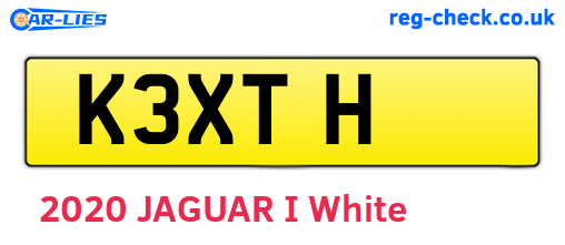 K3XTH are the vehicle registration plates.
