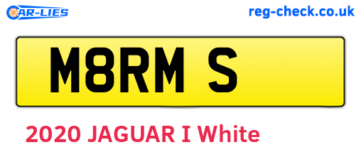 M8RMS are the vehicle registration plates.