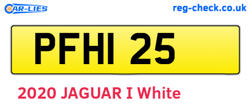 PFH125 are the vehicle registration plates.