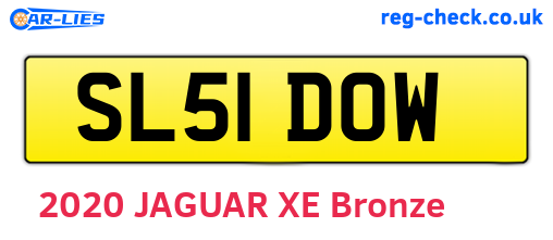 SL51DOW are the vehicle registration plates.