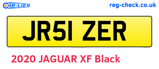 JR51ZER are the vehicle registration plates.