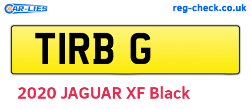 T1RBG are the vehicle registration plates.