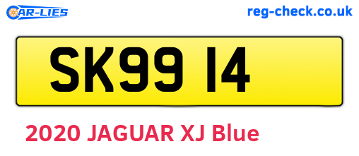 SK9914 are the vehicle registration plates.