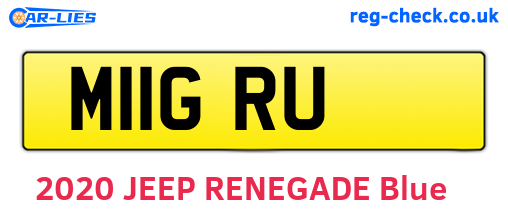 M11GRU are the vehicle registration plates.