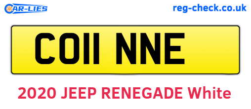 CO11NNE are the vehicle registration plates.