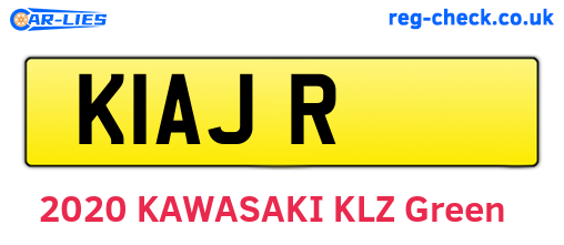 K1AJR are the vehicle registration plates.