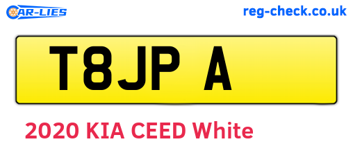 T8JPA are the vehicle registration plates.