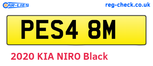 PES48M are the vehicle registration plates.