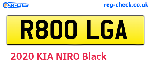 R800LGA are the vehicle registration plates.