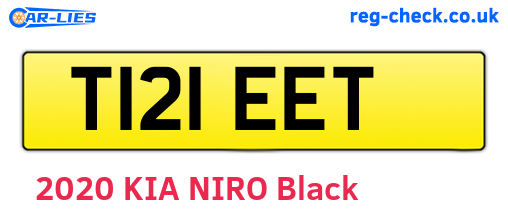 T121EET are the vehicle registration plates.