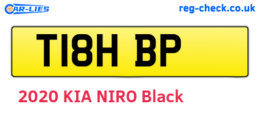 T18HBP are the vehicle registration plates.