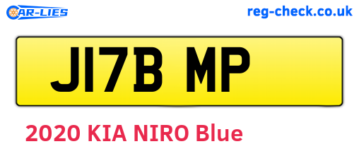 J17BMP are the vehicle registration plates.