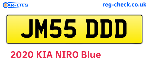 JM55DDD are the vehicle registration plates.