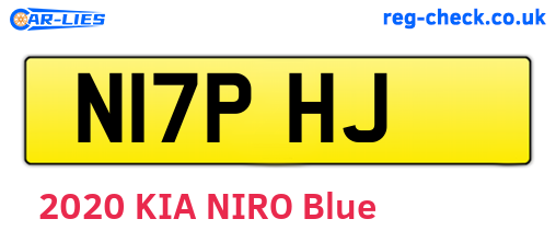 N17PHJ are the vehicle registration plates.
