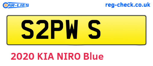 S2PWS are the vehicle registration plates.