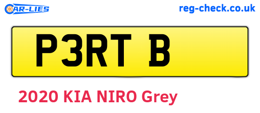P3RTB are the vehicle registration plates.