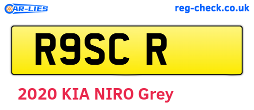 R9SCR are the vehicle registration plates.