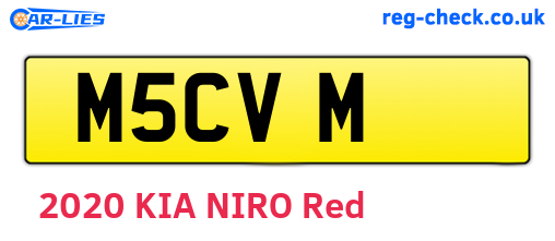 M5CVM are the vehicle registration plates.