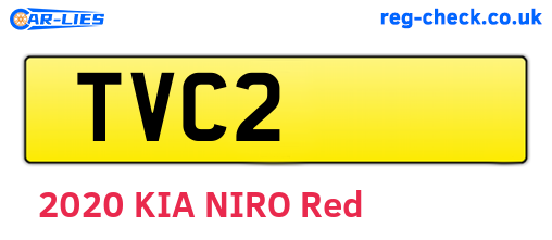 TVC2 are the vehicle registration plates.