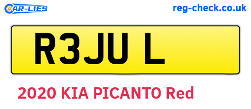 R3JUL are the vehicle registration plates.