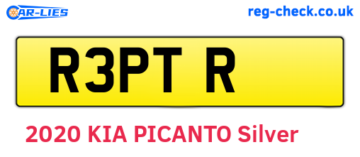 R3PTR are the vehicle registration plates.