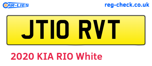 JT10RVT are the vehicle registration plates.
