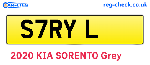 S7RYL are the vehicle registration plates.