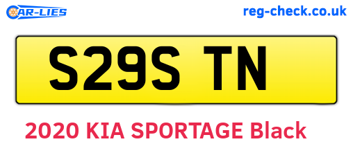 S29STN are the vehicle registration plates.