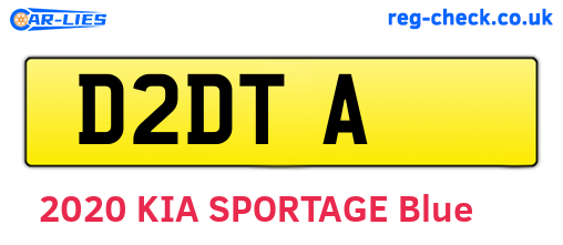 D2DTA are the vehicle registration plates.