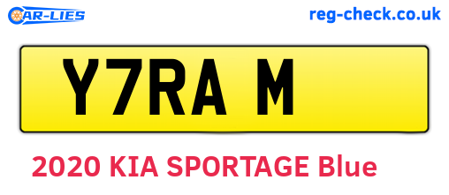 Y7RAM are the vehicle registration plates.