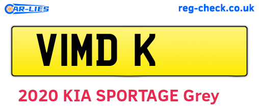 V1MDK are the vehicle registration plates.